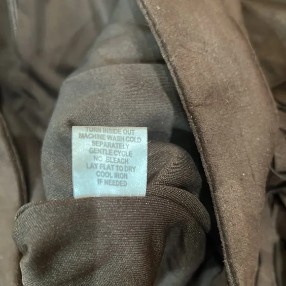 Dark brown suede fringe skirt - Picture 5 of 6